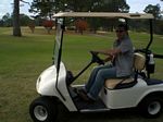 Driving on the golf course