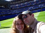 Olaf and Lindsey at the Real Madrid stadium