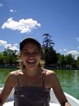 Lindsey rowing at Retiro Park