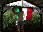 Michal and the italian flag