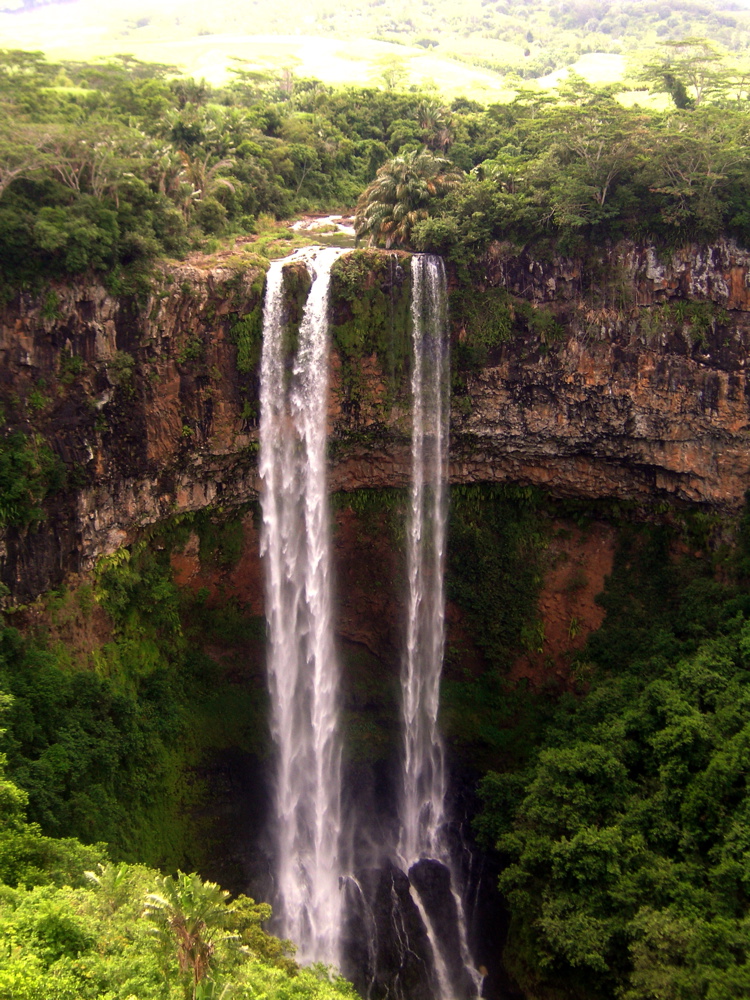 The waterfalls at Chamarel