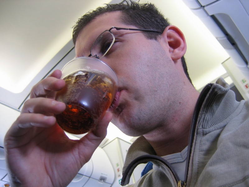 Getting drunk on the plane